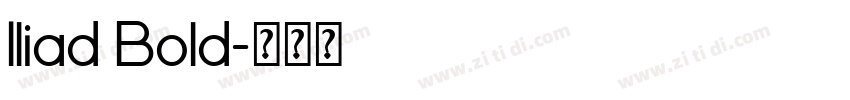 Iliad Bold字体转换